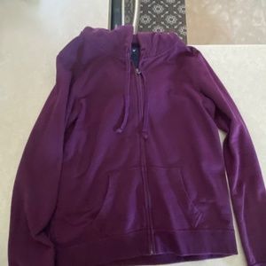 Purple zip up